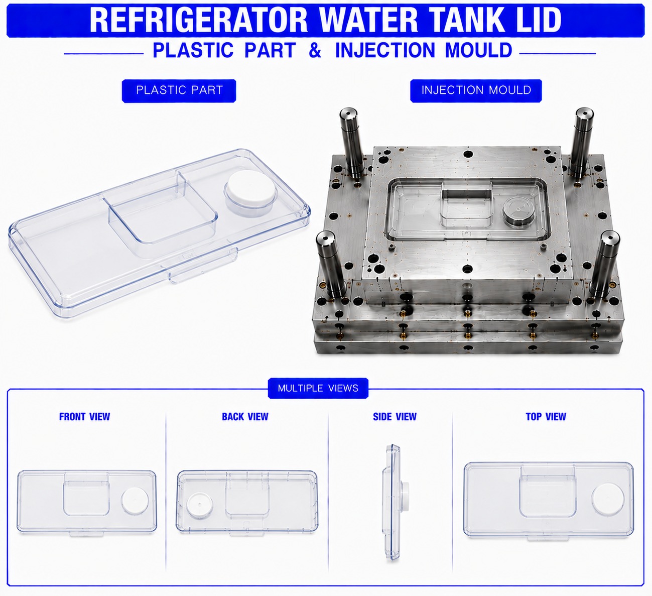 Refrigerator Plastic Water Tank Lid